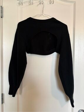 ECO Black Cropped Bolero Cardigan